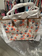 Women’s MICHAEL KORS “Carter” Large Signature Floral Tote. VANILLA Multi. NWT!!