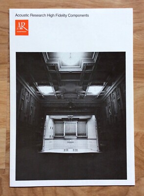 ACOUSTIC RESEARCH High Fidelity Components Speakers 24 Page Sales Brochure 