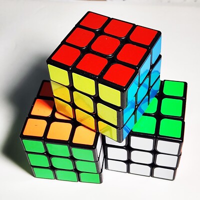 3X Smart Cube 3x3x3 Sticker Smooth Smart Cube Puzzle, Turns Quicker - Brand New