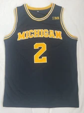 Men's Retro Jordan Poole MICHIGAN #2  Basketball Jersey Stitched