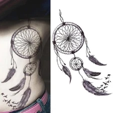 Women Temporary Tattoo Dream Catcher Body Arm Leg Tattoo Sticker Fake Waterproof