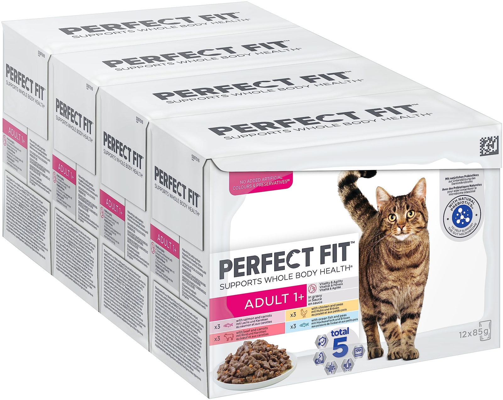 Perfect Fit Adult Wet Cat Food Mixed In Gravy 12x85g - Image 2