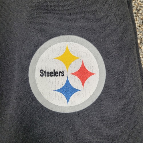 Starter Sweatpants Mens Medium M Black Label NFL Pittsburgh Steelers Logo Pants - Picture 2 of 15