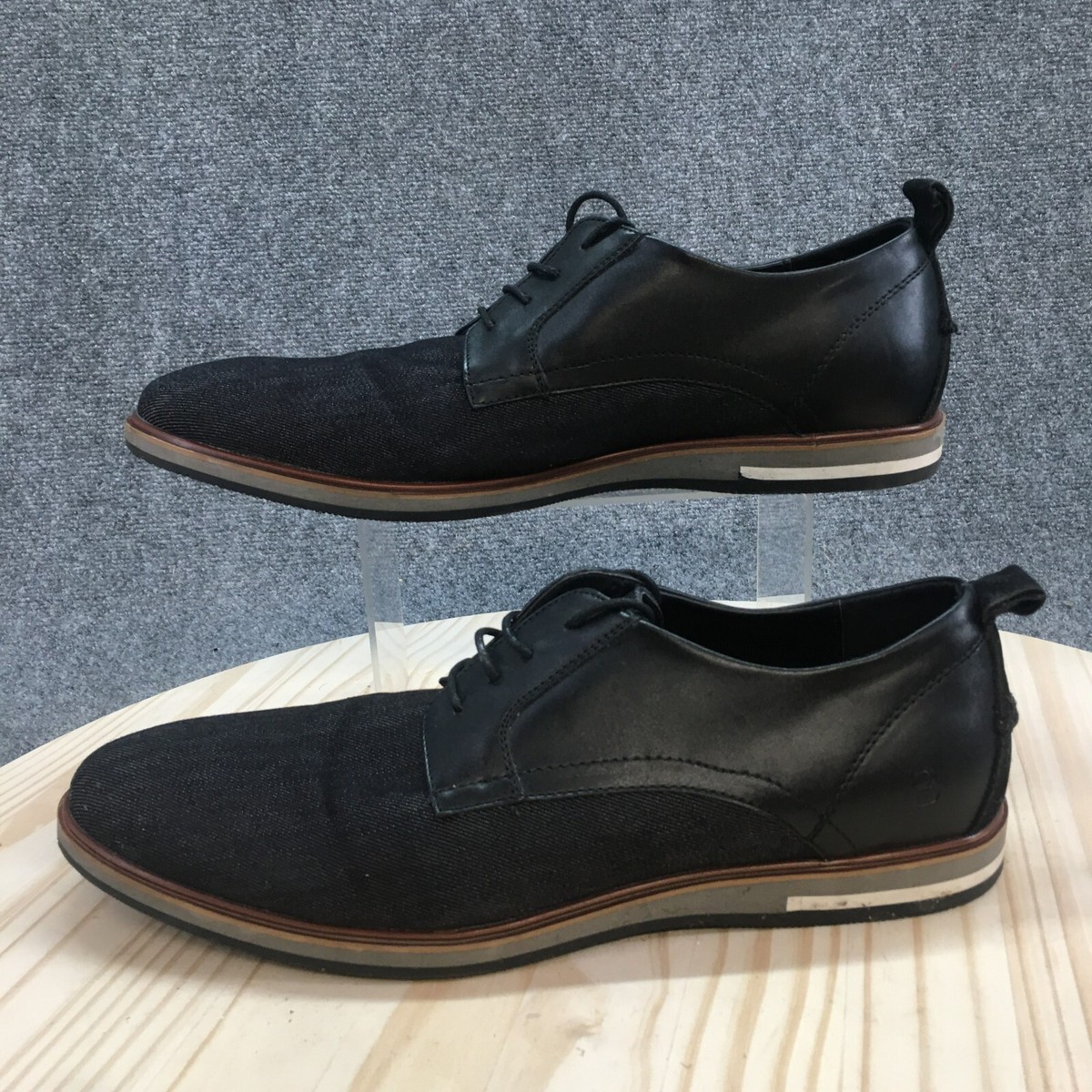 BED STU Black Classic Western Bench Made Leather Oxford Shoes Size Men\'s 9 Men main image 4