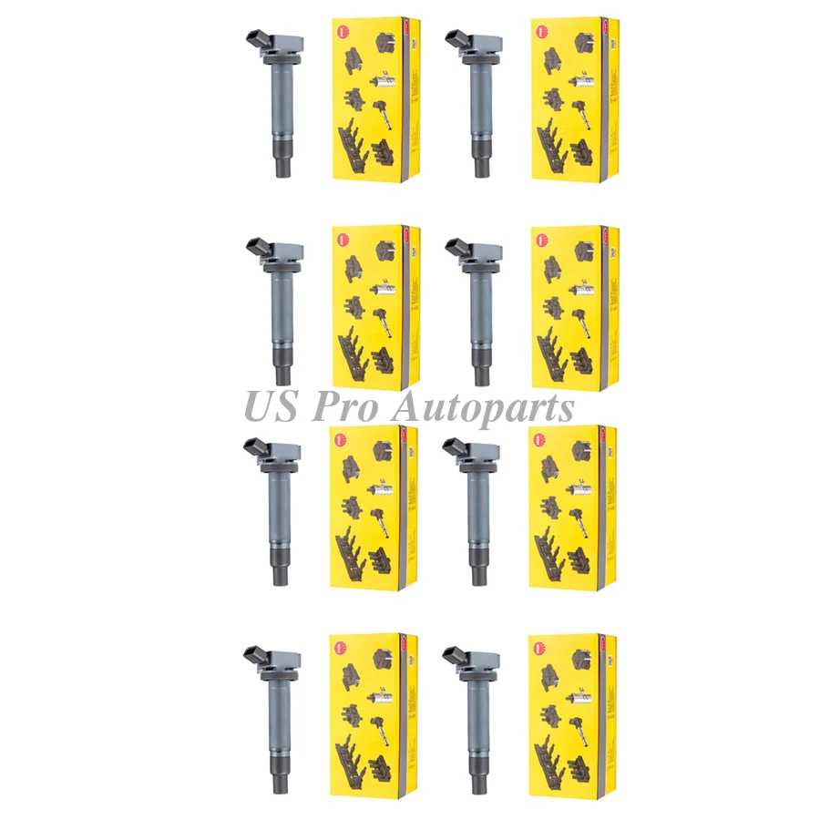 90919-02249 For Toyota Tundra Sequoia Lexus 4.7L 8 pcs OEM NGK Ignition Coil - Image 2 of 4