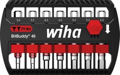 Wiha Bit Set BitBuddy  Wiha  TY-Bit 49 mm Sechskant 7-teilig 1/4''