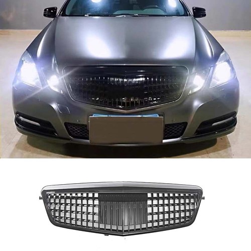 Für Mercedes Benz E W212 2009-2012 Frontgrill Kühlergrill Glänzend Schwarz - Picture 1 of 6