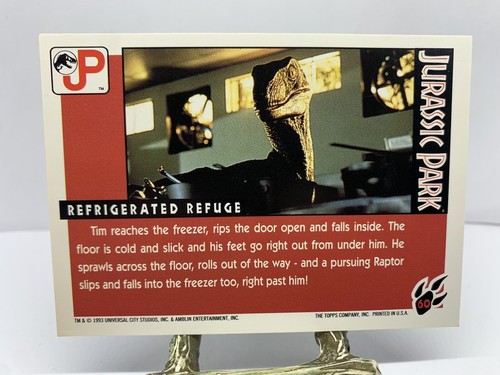 1993 TOPPS JURASSIC PARK Card - #60 Refrigerated Refuge - Picture 2 of 4