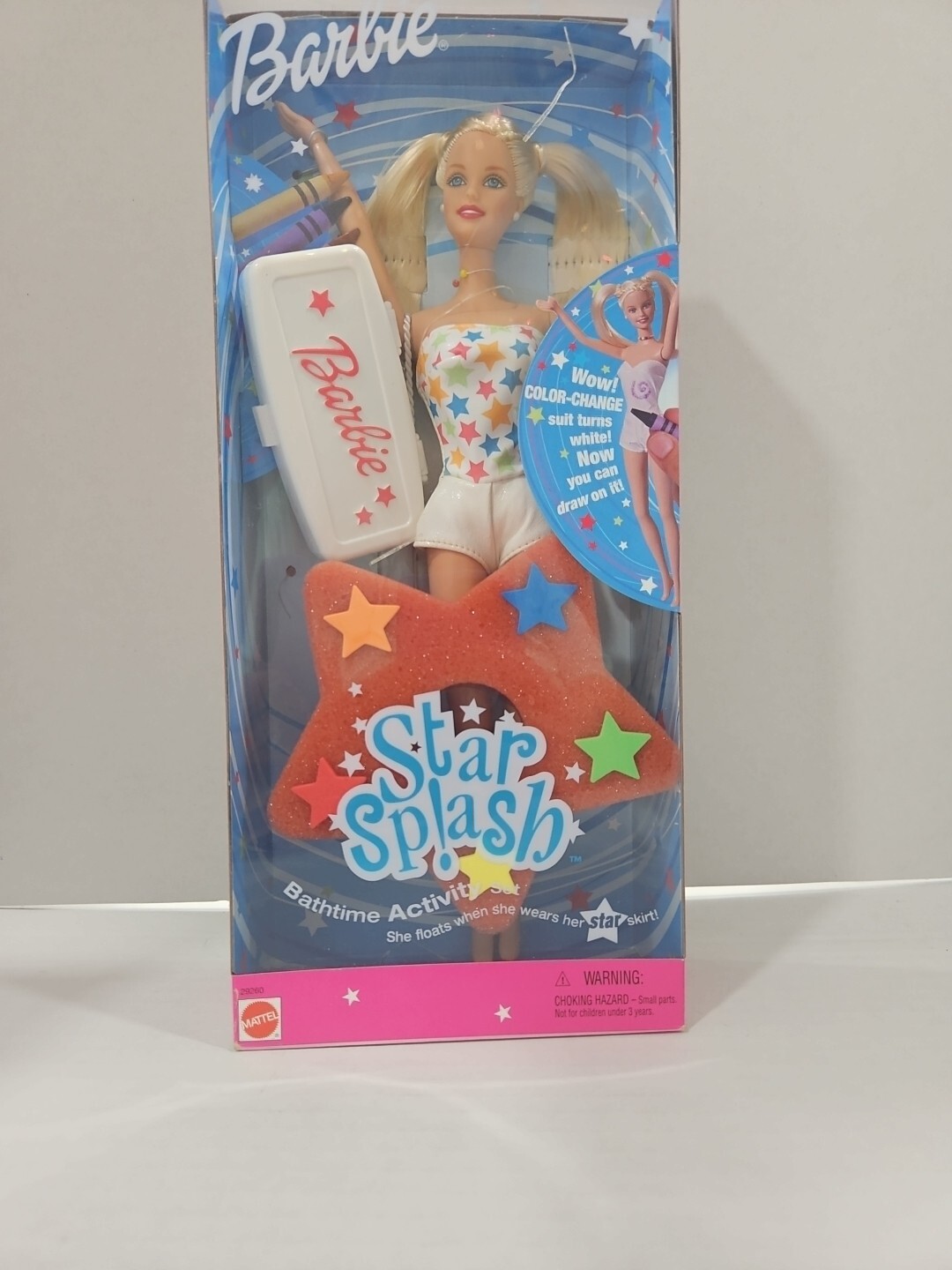 2000 Barbie Star Splash Doll Bathtime Activity Set 29260 NEW