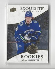 2018-19 Exquisite Collection Rookies #RAG Adam Gaudette RC Rookie Canucks /299 