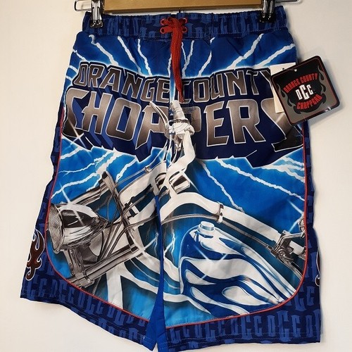 Orange County CHOPPERS Swim Trunks Boys 8/10 NEW OCC Board Shorts Motorcycle - Picture 2 of 6