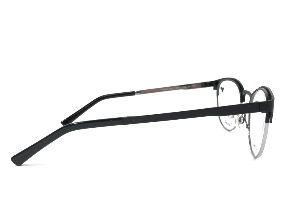 Monturas de gafas Flexon para niños J4008 001 negro plateado cuadrado borde completo 49-20-135 Foto 3 de 4