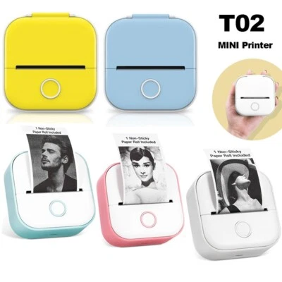 Phomemo T02 Mini Portable Photo Printer Bluetooth Thermal Pocket Printer Lot UK - Image 1 of 4
