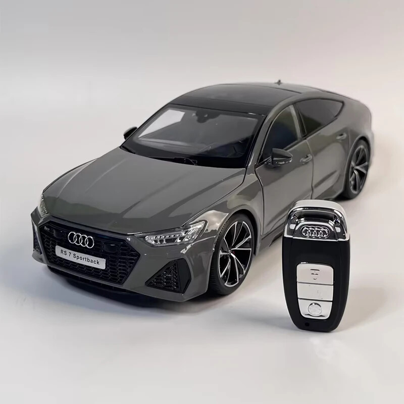 1:18 AUDI RS7 Sportback Key Version Alloy Car Model Sound