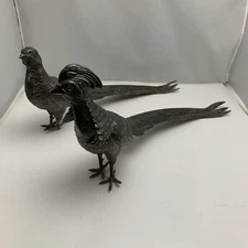 Vintage Silver Plated Pheasants Weidlich Bros. Marked 2276 READ