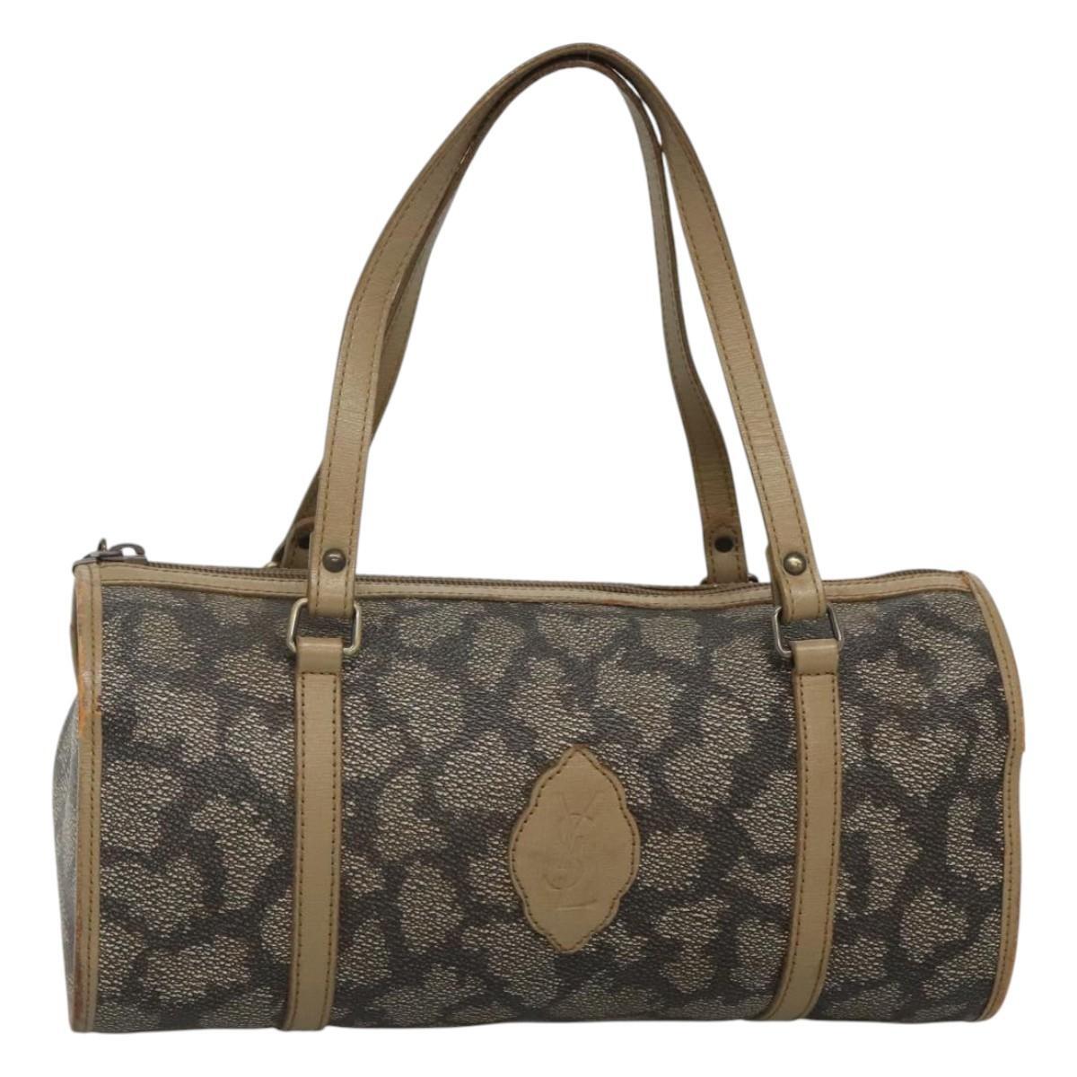 SAINT LAURENT Borsa a mano in pelle goffrata grigio originale sw230