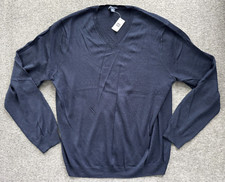 NWT GAP V-Neck Extra Fine Merino Wool Sweater, Men XXL