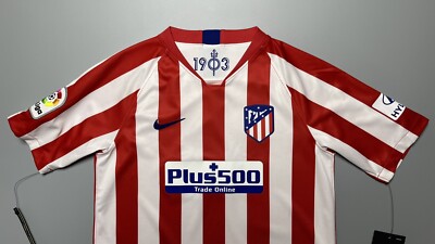 YOUTH SIZE ATLETICO MADRID NIKE 2019/2020 SOCCER HOME JERSEY SIZE