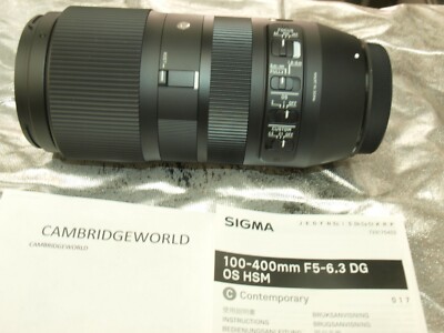 Buy Sigma DG 100-400mm F/5-6.3 OS HSM Lens For Canon online | eBay