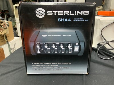 Sterling SHA4 Headphone Amp With Power cord