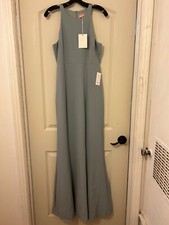 Show Me Your Mumu Chicago Silver Sage High Neck Gown SZ M NWT MSRP $80