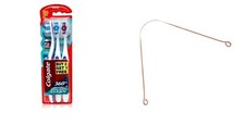Colgate 360 Whole Mouth Tongue Clean Toothbrush Pack of 3 Free 1 Tongue Cleaner