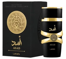Lattafa Perfumes Asad for Unisex Eau de Parfum Spray, 3.4 Ounce
