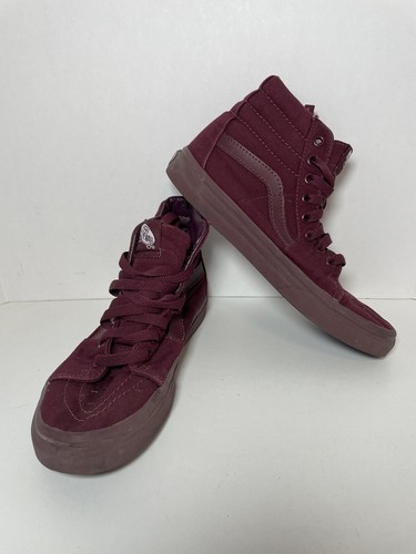 solid maroon vans