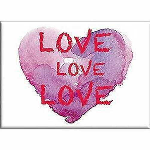 Lennon Et McCartney Love Love Love - Œuvre D'Art, Magnet De Frigo, 2,5" X 3,5" - Photo 1/1