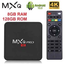 Decoder SMART TV BOX Android Wifi 10.0 128GB 8GB RAM ROM MXQ- ULTRA HD - PRO 4K
