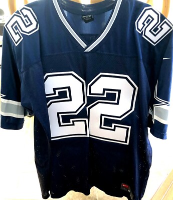 Emmitt Smith Dallas Cowboys 1996 authentic Nike stitched blue