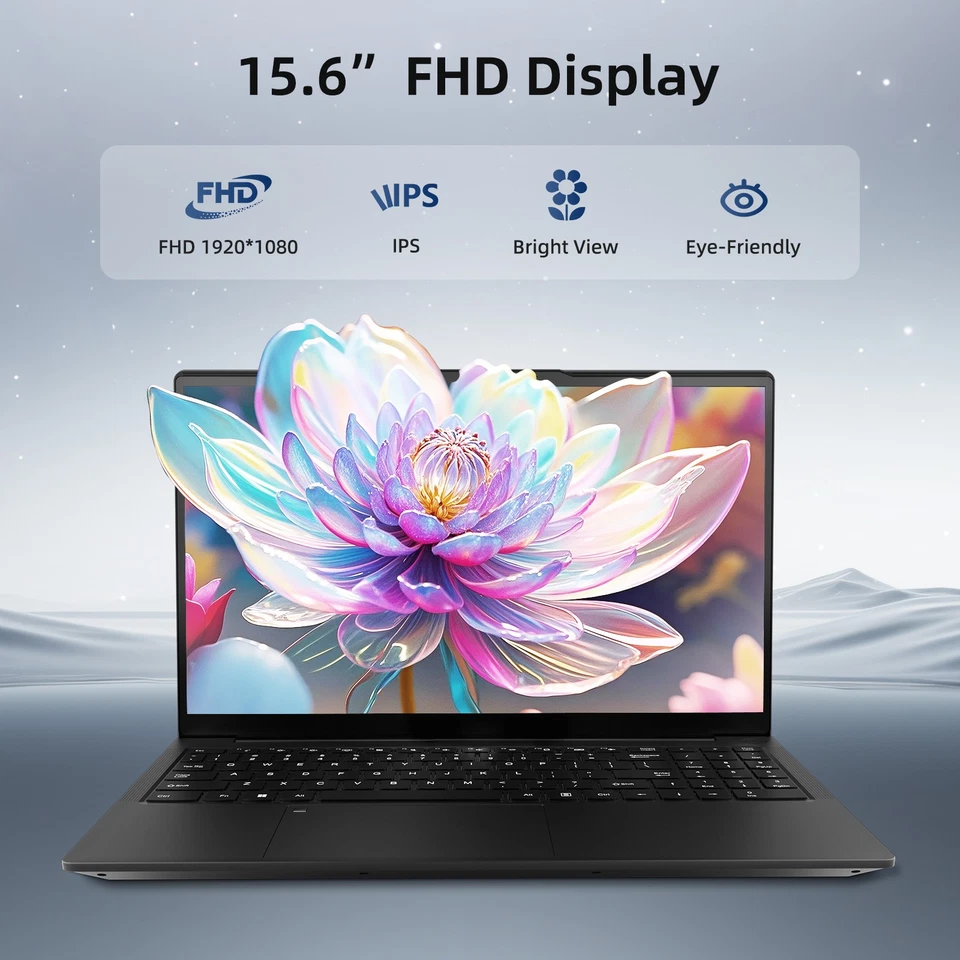 15.6 IPS FHD Laptop Intel Pentium 12th Quad Core N100 Backlit Kb Win11 16GB 1TB - Image 2 of 4