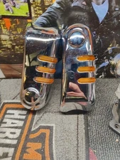 HARLEY DAVIDSON TOURING FLH LOWER FORK COVER SLIDER W/ RUNNING LIGHTS