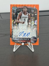 Tarris Reed Jr Bowman Chrome 2025/26 Orange /25 Auto
