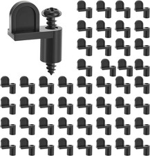 48 Pack 3/8 in Nylon Window Screen Clip with Screws Offset Clips for Fastens Sto