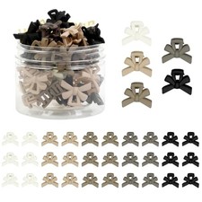 30PCS Mini Bow Hair Claw Clips, Matte Small Claw Clips for Women Non Slip