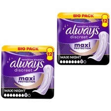 Image of Always Maxi Protection Maxi Night Pads - Size 8 - 24 Pads 
