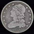 1835 Capped Bust Quarter — photo from another recent sale