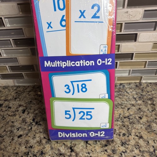 School Zone Multiplication(0-12) & Division(0-12) Flash Cards - New - Sealed - Afbeelding 3 van 6