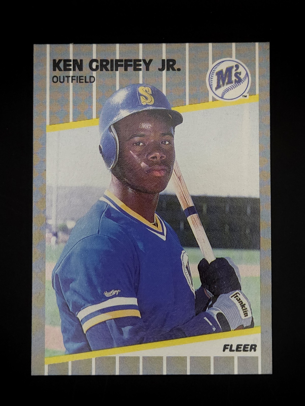 1989 Fleer - Ken Griffey Jr #548 (RC) - (Stain)