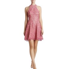 Dress The Population Dress Womens Sm Lace Gold Strappy Cocktail Party Date Night