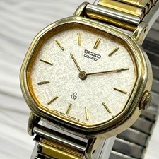 SEIKO Battery Watch Octagon Mesh Working 4720-5150