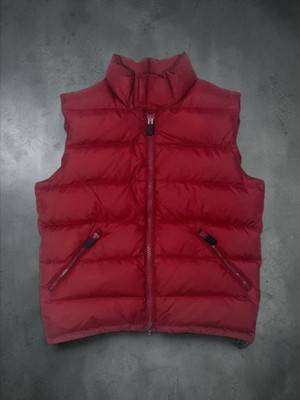 Aspesi MOD.G863 GILET PIUMA SLIM Vintage Puffer Vest XS | Red Down Filled