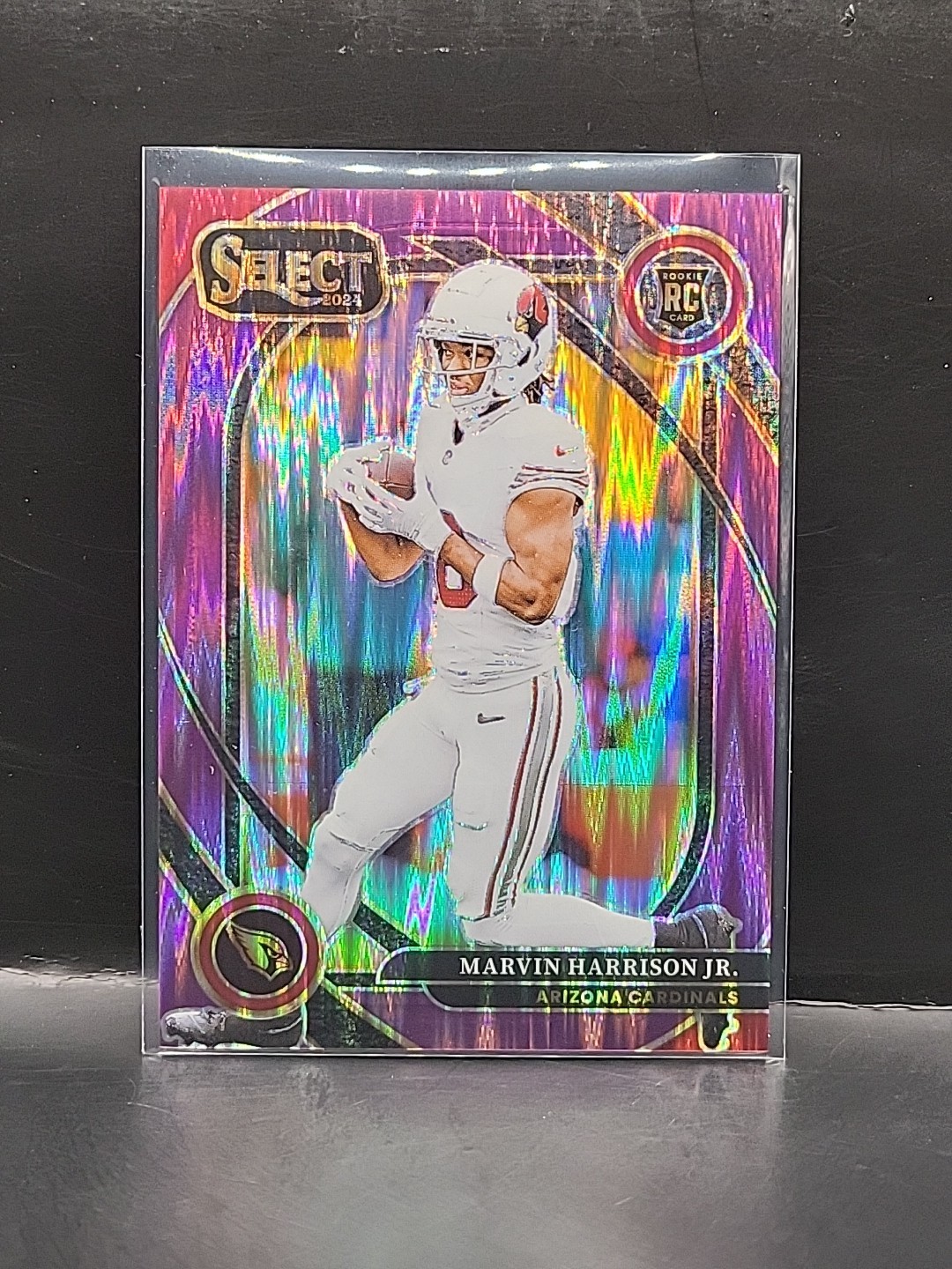 2024 Panini Select - Club Level Marvin Harrison Jr. Purple Shock Prizm /360 (RC)