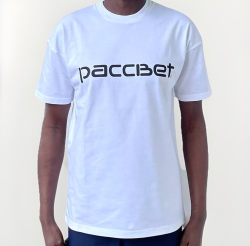 PACCBET X' CARHARTT WIP Script Tee White/Black L - 第 1/8 張圖片