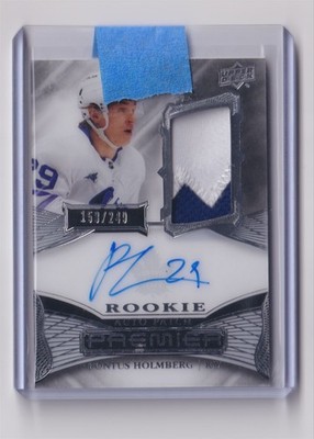 2022-23 Rookie Auto Patch Pontus Holmberg Rookie Auto 153/249 Toronto Maple