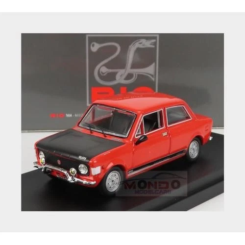 1:43 RIO Fiat 128 Rally 1971 Red Black RIO4669 - Immagine 2 di 2