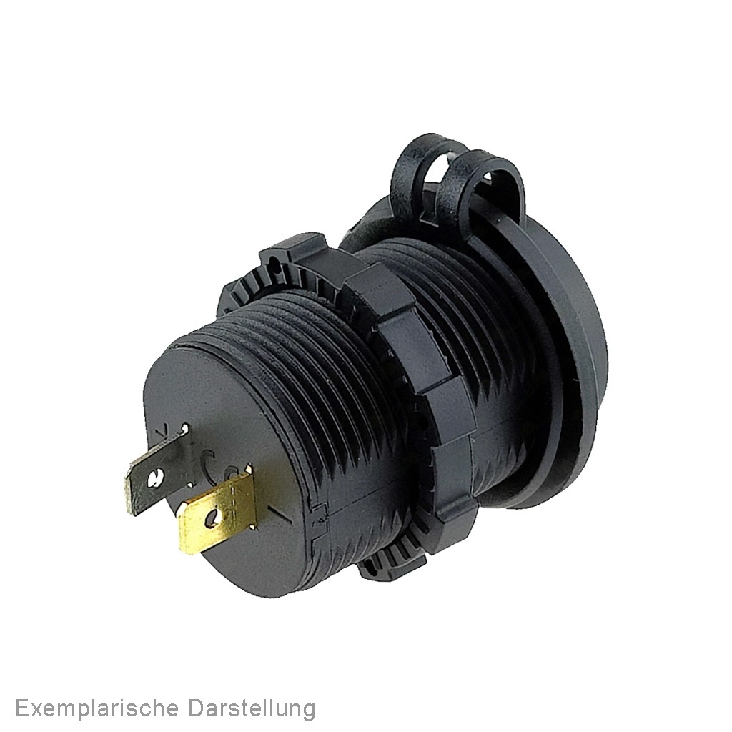 Einbausteckdose 12 / 24 Volt Für Engel / ARB Kühlbox, 12,50