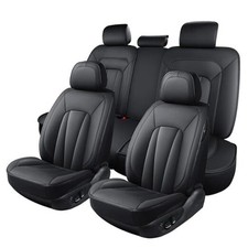 Car Seat Covers,5 Seats Automotive Seat Covers,Breathable Car Full Set Black