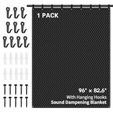 Large Sound Dampening Blanket,96" x 80" Sound Absorbing Studio 1 PACK